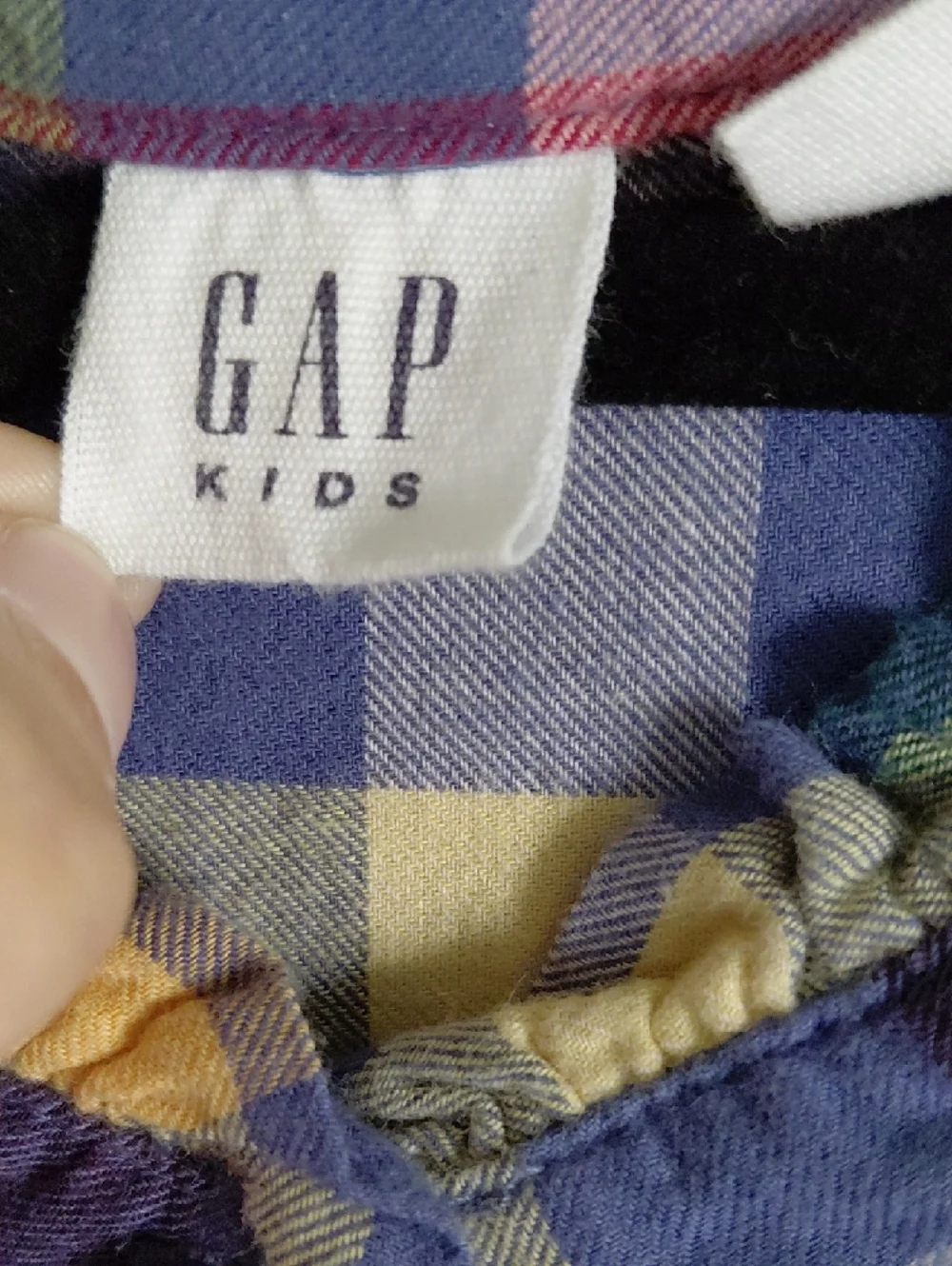 Gap Kids Colorful Multicolored Plaid Shirt Dress Belted Tie Waist Button Down